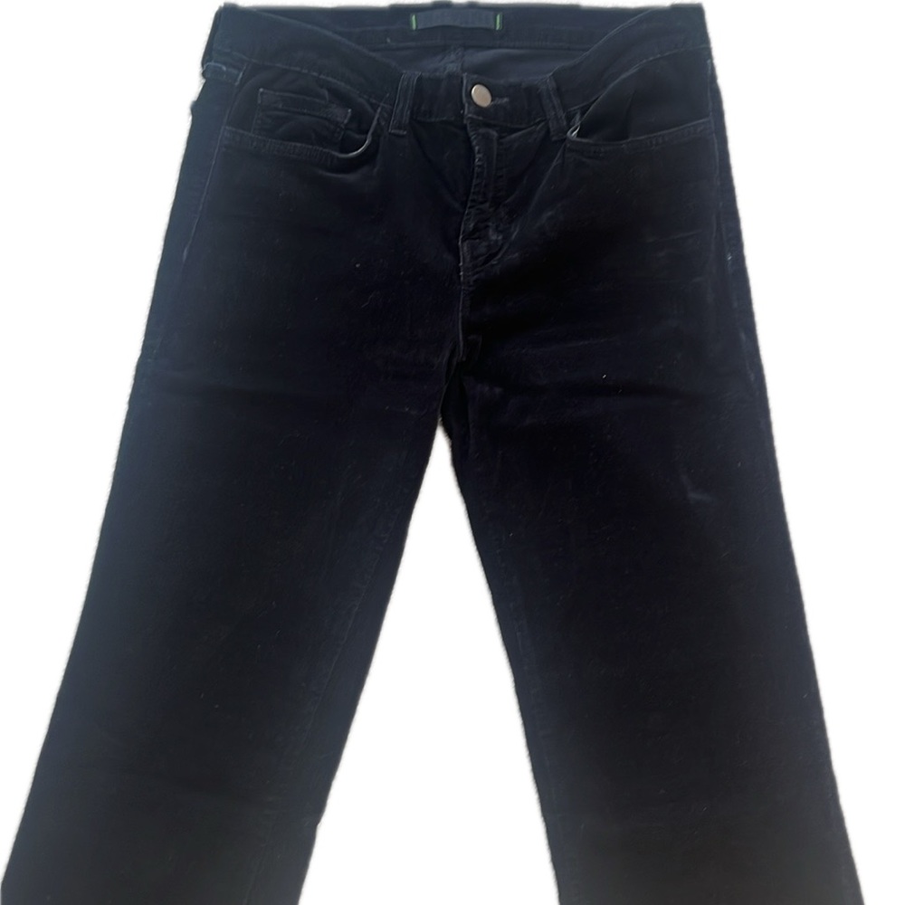 J BRAND CIGARETTE BLACK CORDUROY JEANS